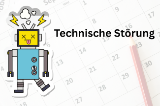 Roboter auf Kalender