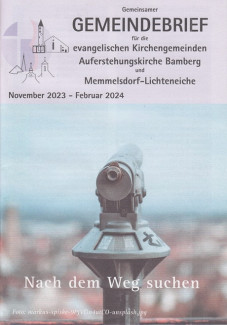 Titelseite des Premieren-Gemeindebriefs (ab November 2023)