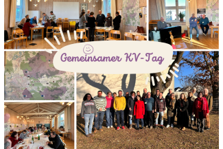 Arbeits- und Gruppenbilder des gemeinsamen KV-Tages